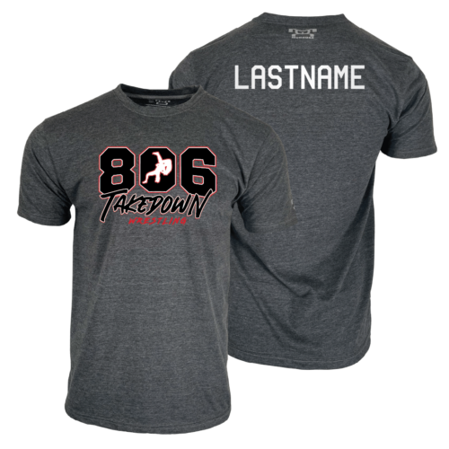 806 Takedown Wrestling Custom Heat Press Short Sleeve T-Shirt