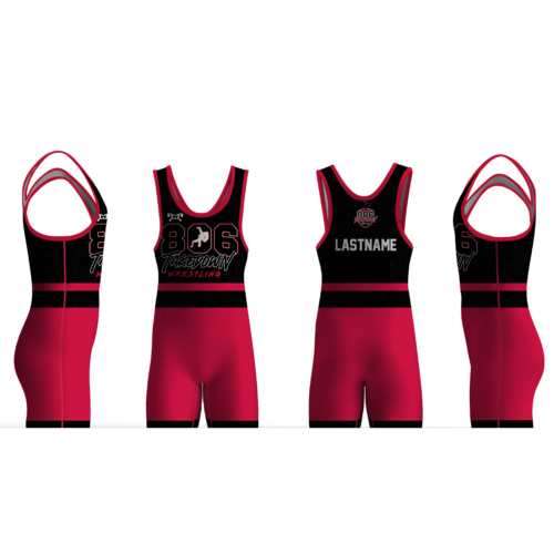 806 Takedown Wrestling RED Men's Singlet