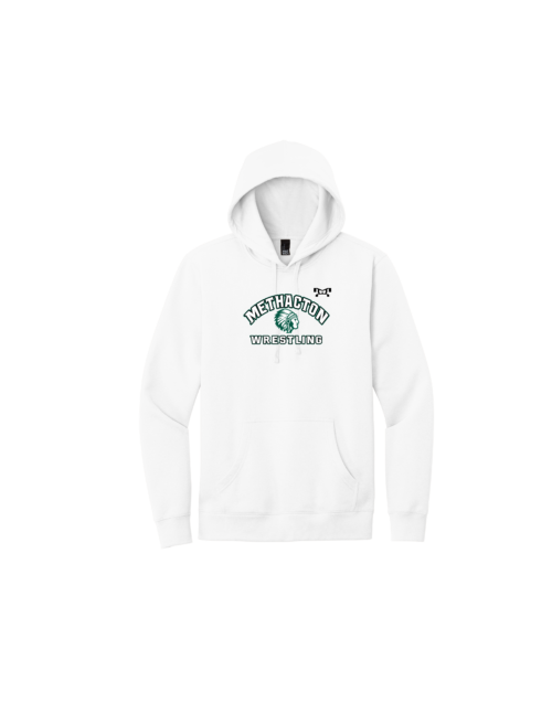 Methacton Warriors Wrestling Heat Press white warrior head logo Hoodie
