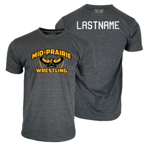 MID PRAIRIE WRESTLING Custom Heat Press Short Sleeve T-Shirt