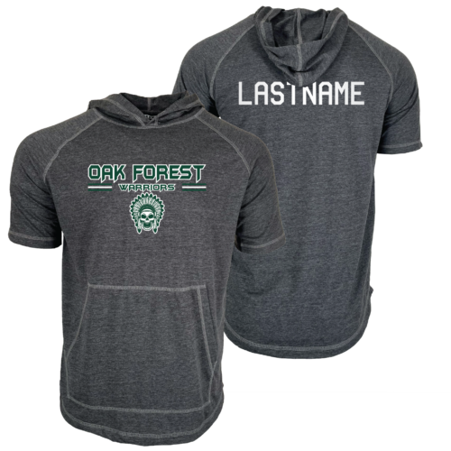 Oak Forest Youth Wrestling Custom Heat Press Short Sleeve Hoodie T-Shirt 2025