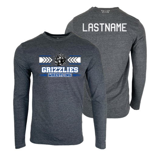 Pleasant Valley Grizzlies Custom Heat Press Long Sleeve T-Shirt