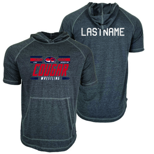 Clackamas Custom Heat Press Short Sleeve Hoodie T-Shirt