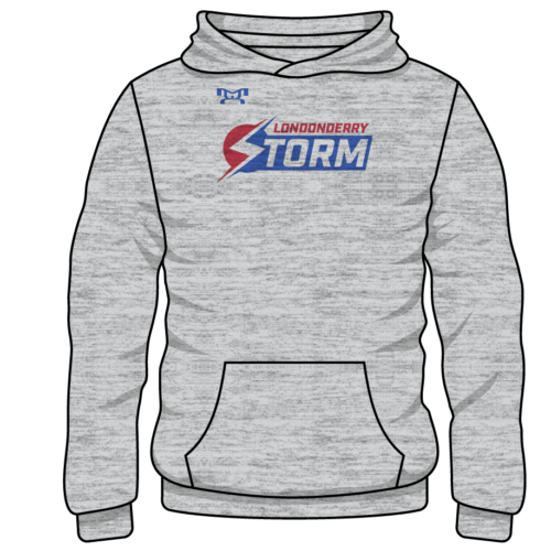 Londonderry Middle School Custom Sublimated Decal Grey Hoodie
