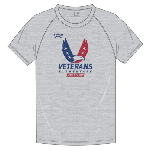 Veterans Elementary Custom Sublimated Decal T-Shirt