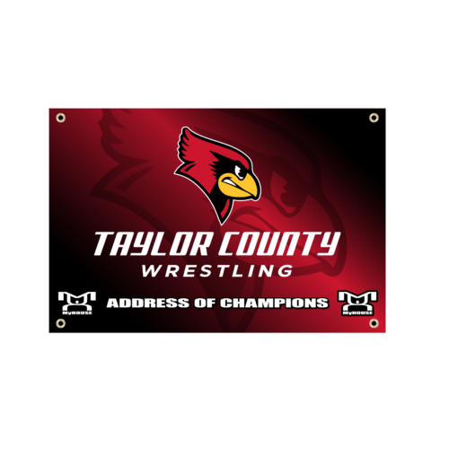 KY   Taylor County Wrestling Custom Team Banner