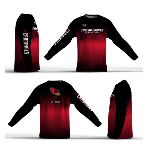 KY   Taylor County Wrestling LADY'S Loose Long Sleeve Dri-Fit