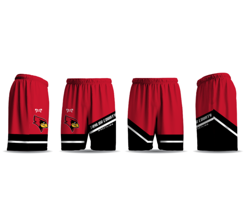 KY   Taylor County Wrestling RED Evolve Mesh Short