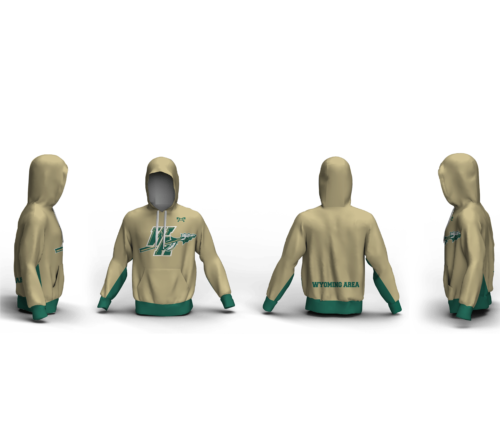 Wyoming Area Youth Wrestling Custom Unisex Sublimated Hoodie