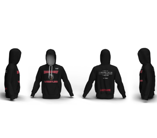 Big Chief Wrestling Club Black Custom Unisex Sublimated Hoodie