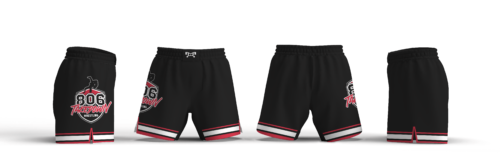 806 Takedown Wrestling Black & White Women's 6" Fight Short