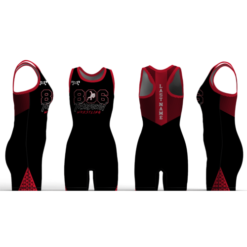 806 Takedown Wrestling  Black Women's Custom Singlet