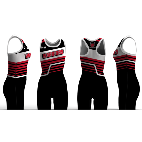 Arctic Warriors WC Black Red stripe Women's Custom Singlet 2025
