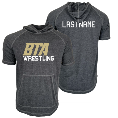 Biddeford Saco Youth Wrestling Custom Heat Press Short Sleeve Hoodie T-Shirt 2025