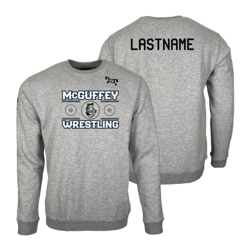 McGuffey Wrestling MyHOUSE Heat Press Challenger Crewneck
