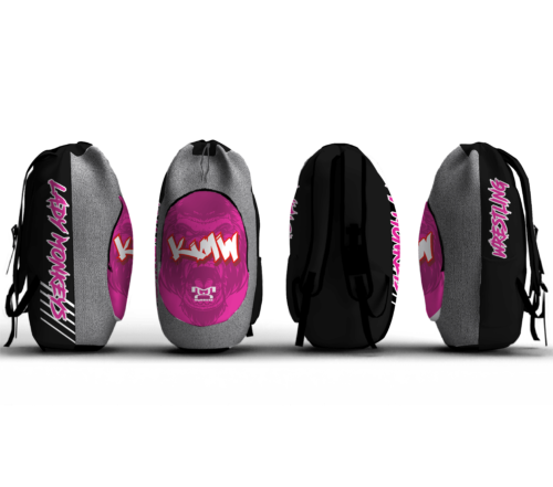Krazy Monkeys WC Pink Sublimated Custom Gear Bag