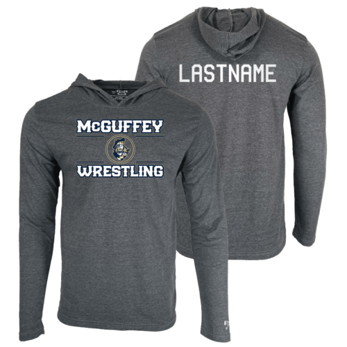 McGuffey Wrestling Custom Heat Press Long Sleeve Hoodie T-Shirt