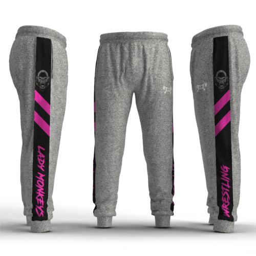 Krazy Monkeys WC  pink Box Stripe Slim Cut Joggers