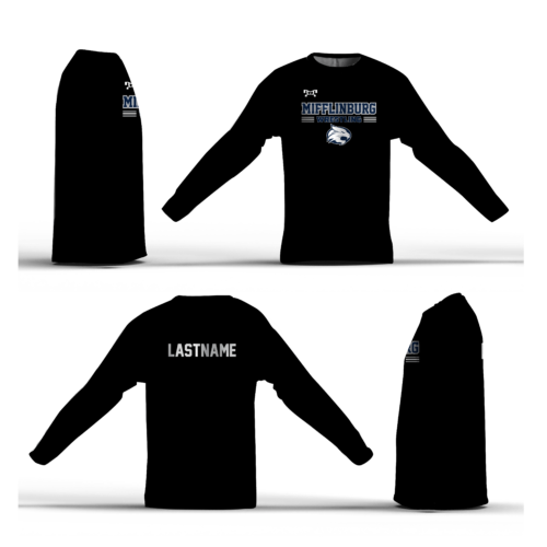 MIFFLINBURG BLACK Loose Long Sleeve Dri-Fit