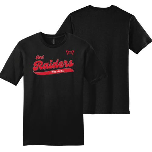 red raiders wrestling club BLACK Custom Heat Press Short Sleeve T-Shirt