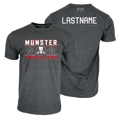 Munster Wrestling Custom Heat Press Short Sleeve T-Shirt
