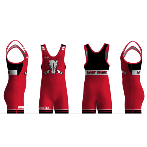 Munster Wrestling RED Men's Singlet