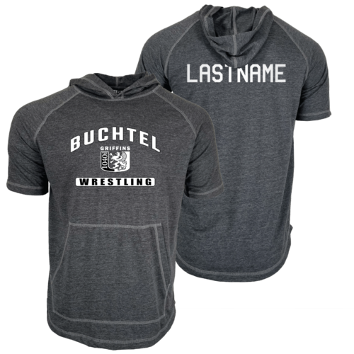 Buchtel Griffin High School Custom Heat Press Short Sleeve Hoodie T-Shirt