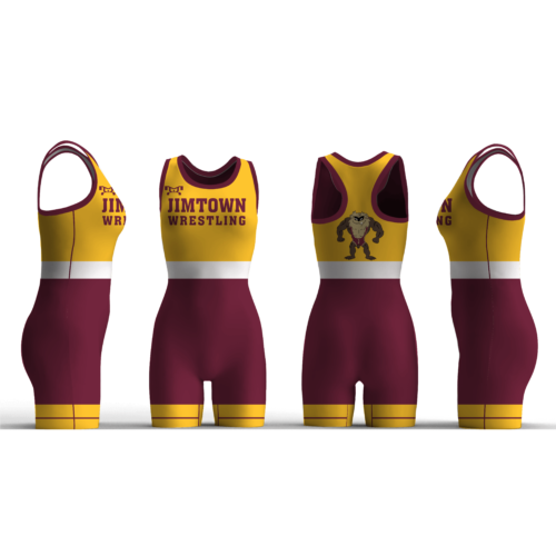 Jimtown Wrestling Gold Women's Custom Singlet