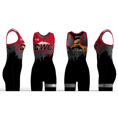 Diablo Wrestling Club BLACK Women's Custom Singlet