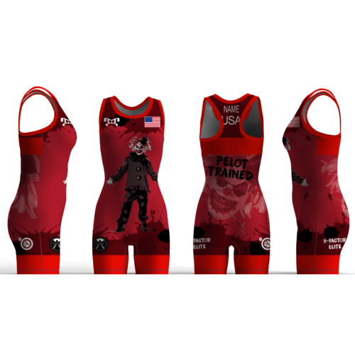 X-Factor Elite Wrestling Red Women's Custom Singlet