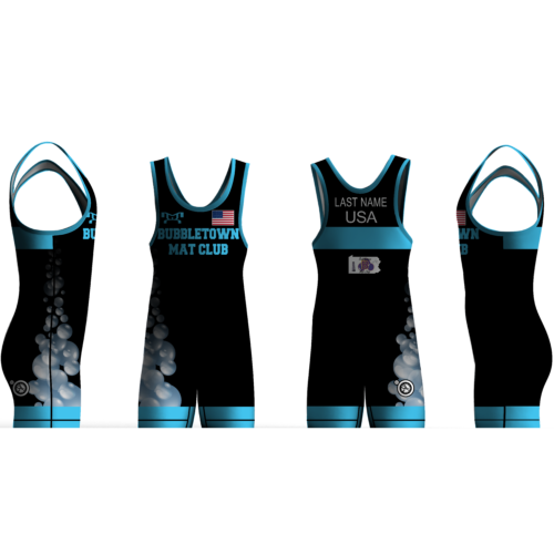 BUBBLETOWN MAT CLUB BLUE Men's Singlet