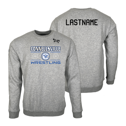 Connellsville Wrestling pa MyHOUSE Heat Press Challenger Crewneck