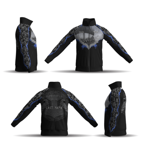 Backyard Barbarians Athletic Full Zip Jacket