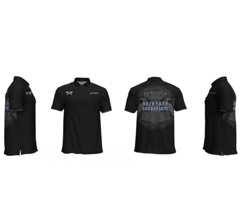 Backyard Barbarians Men's Custom Polo