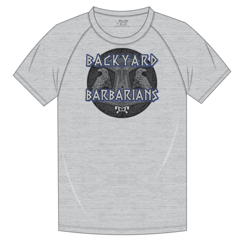 Backyard Barbarians Custom Sublimated Decal T-Shirt