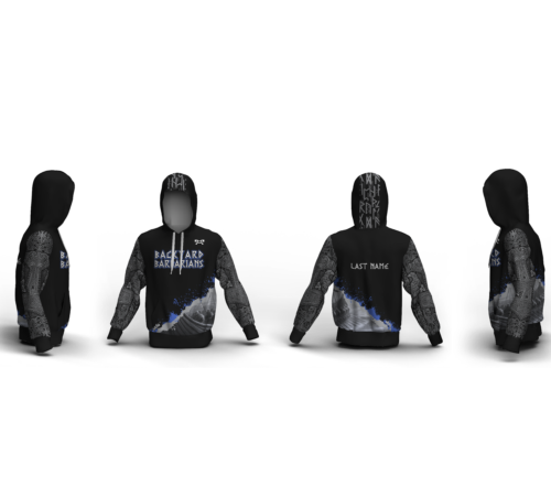 Backyard Barbarians Custom Unisex Sublimated Hoodie