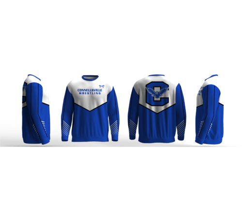 Connellsville Wrestling pa Elite Sublimated Crewneck