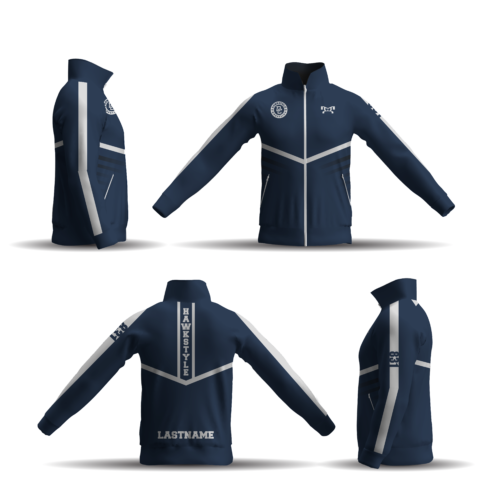 Hawkstyle Wrestling Club Athletic Full Zip Jacket