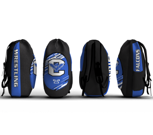 Connellsville Wrestling pa Sublimated Custom Gear Bag