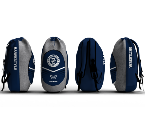 Hawkstyle Wrestling Club Sublimated Custom Gear Bag
