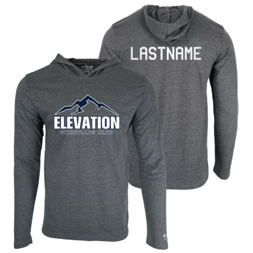 Elevation Wrestling Club Custom Heat Press Long Sleeve Hoodie T-Shirt