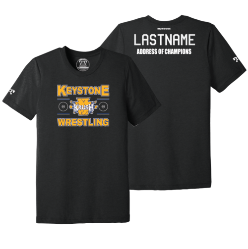 Keystone Krush Black Address Of Champions Heat Press T Shirt