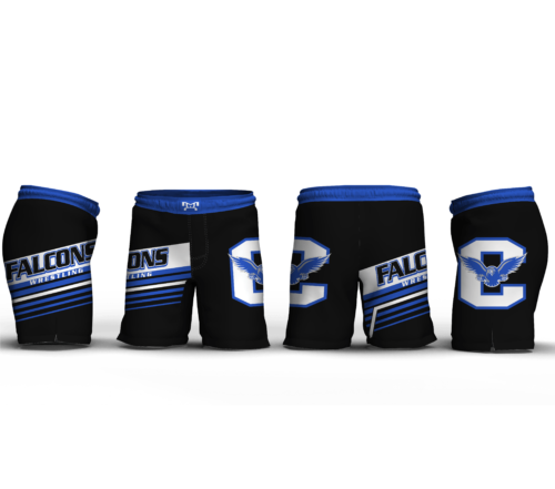 Connellsville Wrestling pa Men's 9" Fight Short