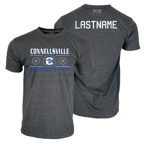 Connellsville Wrestling pa Custom Heat Press Short Sleeve T-Shirt