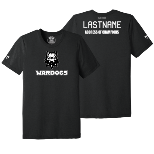 Wardogs Address Of Champions BLACK Heat Press T Shirt