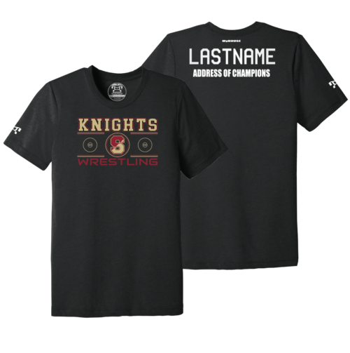 Scranton Wrestling Black Address Of Champions Heat Press T Shirt