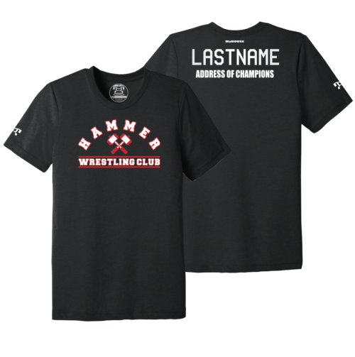 Hammer Wrestling Club- NY black mAddress Of Champions Heat Press T Shirt