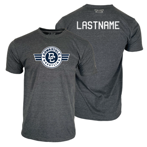 Hawkstyle Wrestling Club Custom Heat Press Short Sleeve T-Shirt