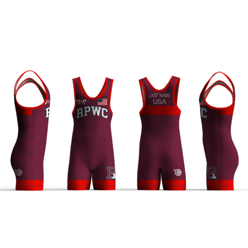 Riverton Parke Wrestling Club RED FREESTYLE Men's Singlet