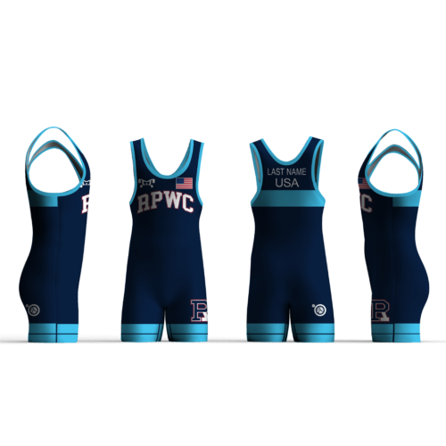 Riverton Parke Wrestling Club BLUE FREESTYLE Men's Singlet